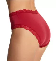 Iconic Lace High Waist Boyshort Panty Crimson XL