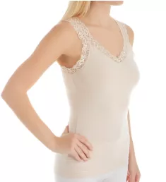 Iconic Lace Camisole with Shelf Bra Champagne M