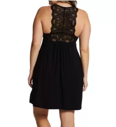 Full Busted Belle Epoque Chemise Black S