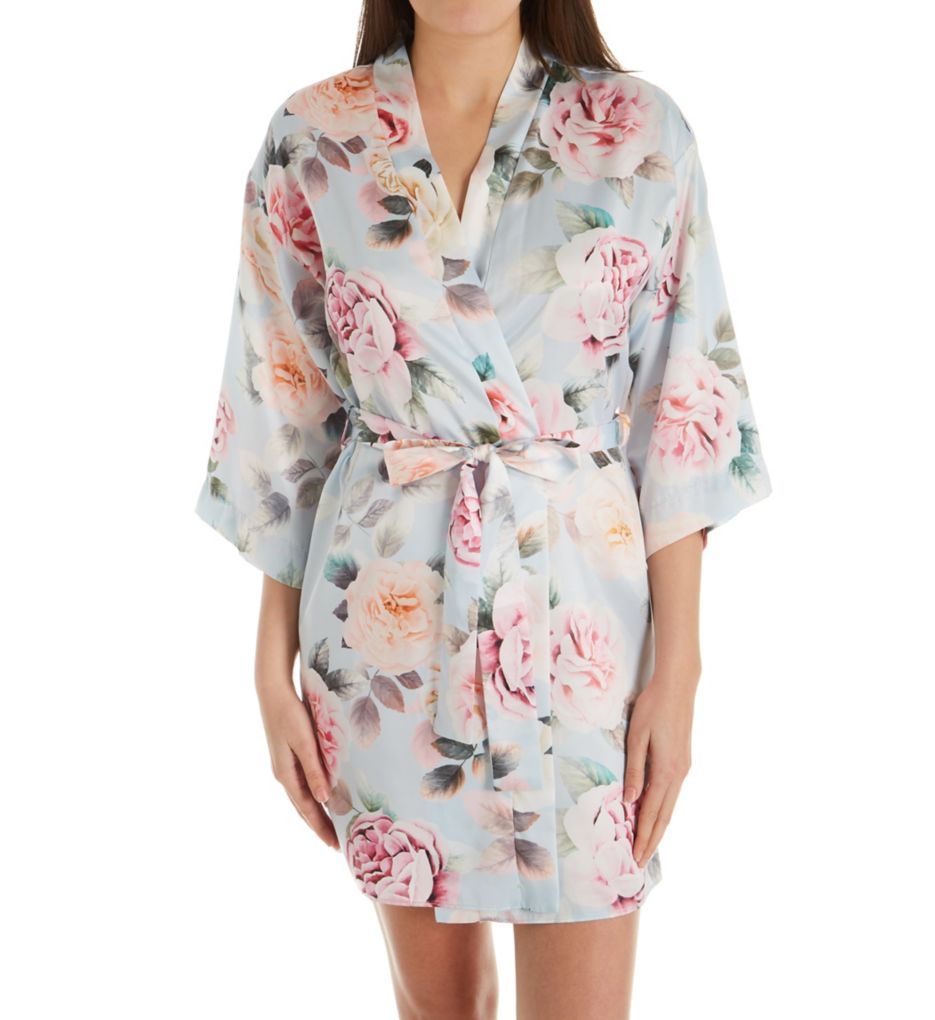 Lilith Printed Matte Charmeuse Kimono-fs