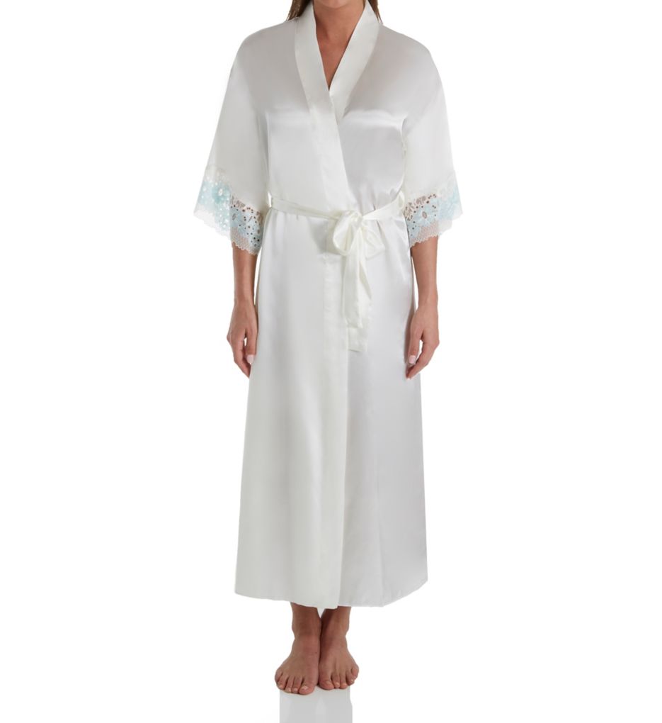 Adore II Charmeuse Robe with Two-Tone Stretch Lace-fs