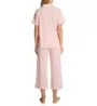 Flora Nikrooz Annie Knit Notch Collar Capri PJ Set T90416 - Image 2