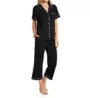 Flora Nikrooz Annie Knit Notch Collar Capri PJ Set T90416