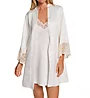 Flora Nikrooz Kit Matte Charmeuse Wrap Robe with Lace T90482 - Image 5