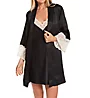 Flora Nikrooz Kit Matte Charmeuse Wrap Robe with Lace T90482 - Image 6