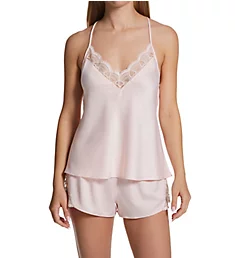 Kit Matte Charmeuse Camisole Set with Lace Pink M