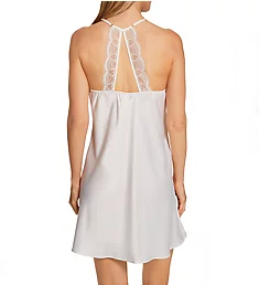 Kit Matte Charmeuse Chemise with Lace Ivory M