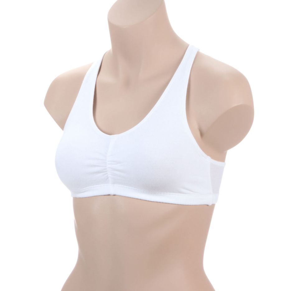 Fruit of the Loom Women's Shirred Front Racerback Sports Bra, Style-90011,  3-Pack