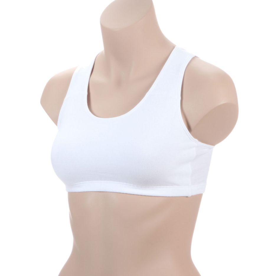 Fruit of the Loom Womens Tank Style Cotton Sports Bra, 3-Pack, Style-9012
