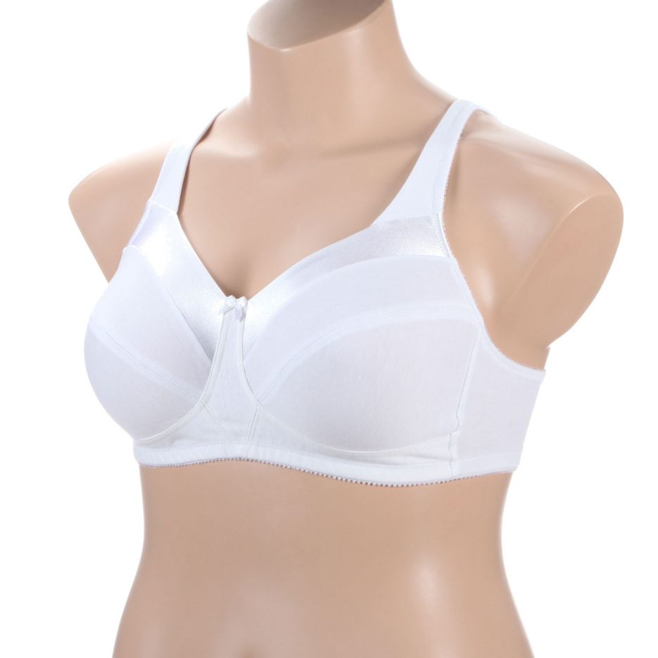 Ambrielle Everyday Wirefree Full Coverage Bra, Color: Feather Fan