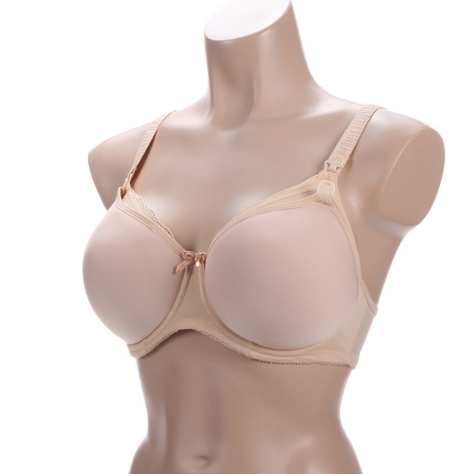 Pure Underwire Spacer Moulded Nursing Bra AA1581 PEL - Petal Pink – Purple  Cactus Lingerie