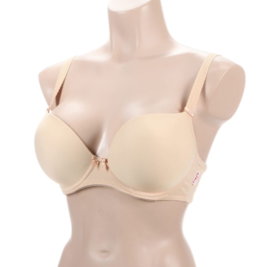 Womens Freya Lingerie Deco Moulded Underwire Plunge Bra 4234 Nude 36G