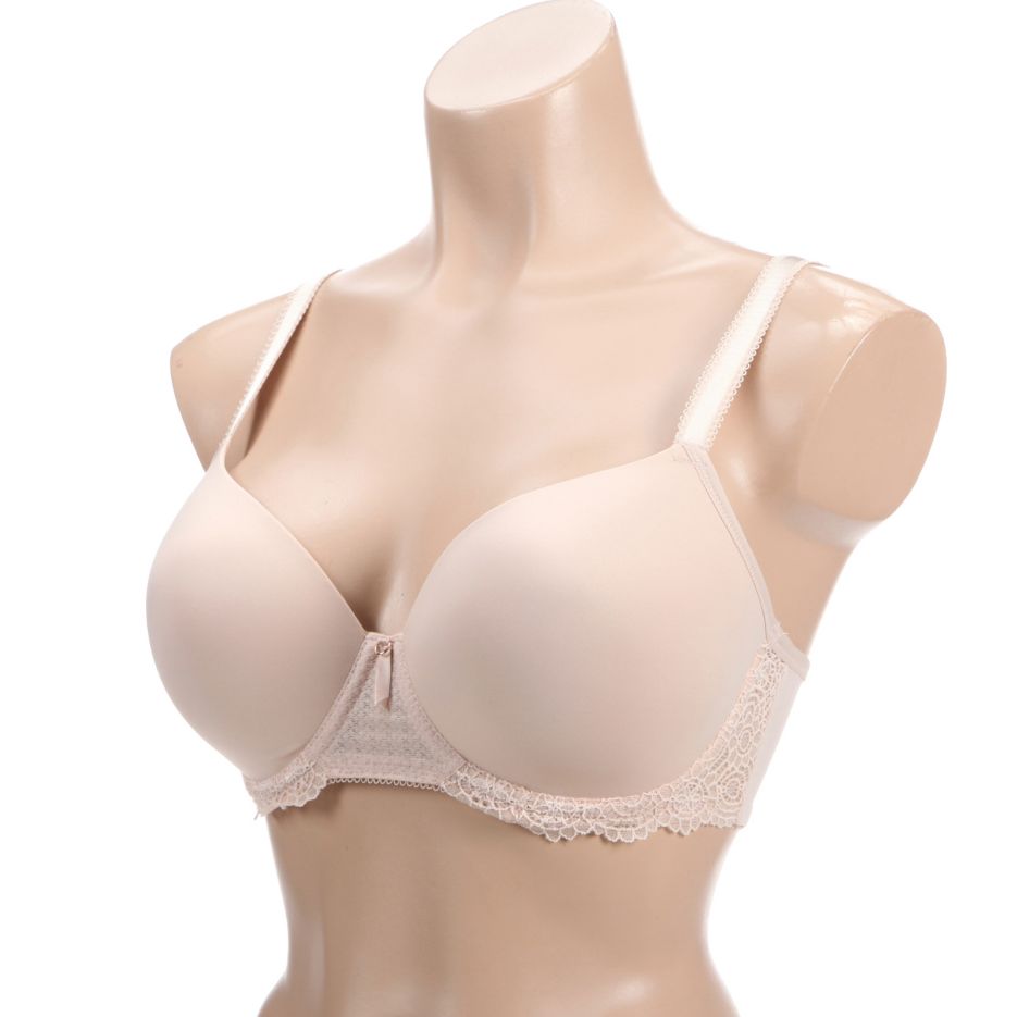 Freya Expression Demi Plunge Molded Bra in Natural Beige - Busted Bra Shop