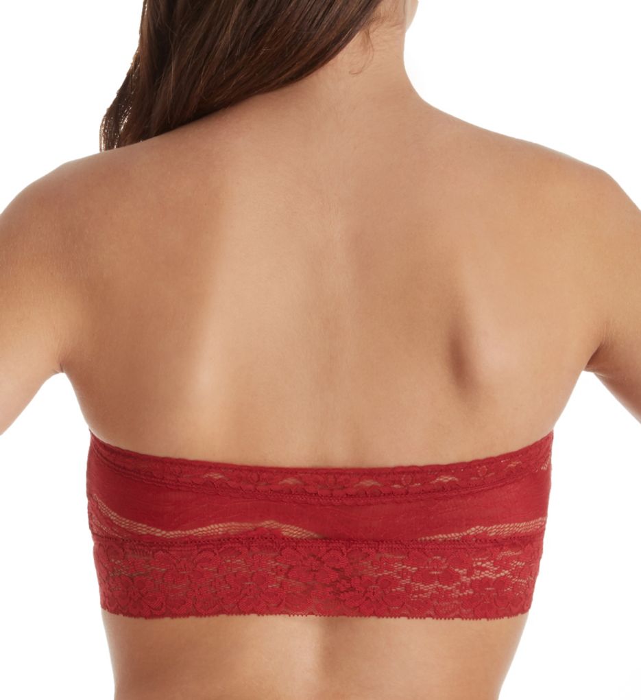 Scalloped Lace Trim Bandeau Bra-bs