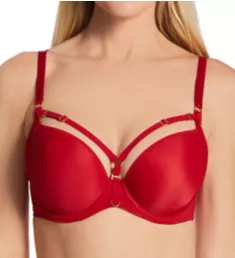 Temptress Moulded Plunge T-Shirt Underwire Bra Cherry 30DD