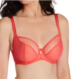 Signature Plunge Underwire Bra Hot Coral 28FF