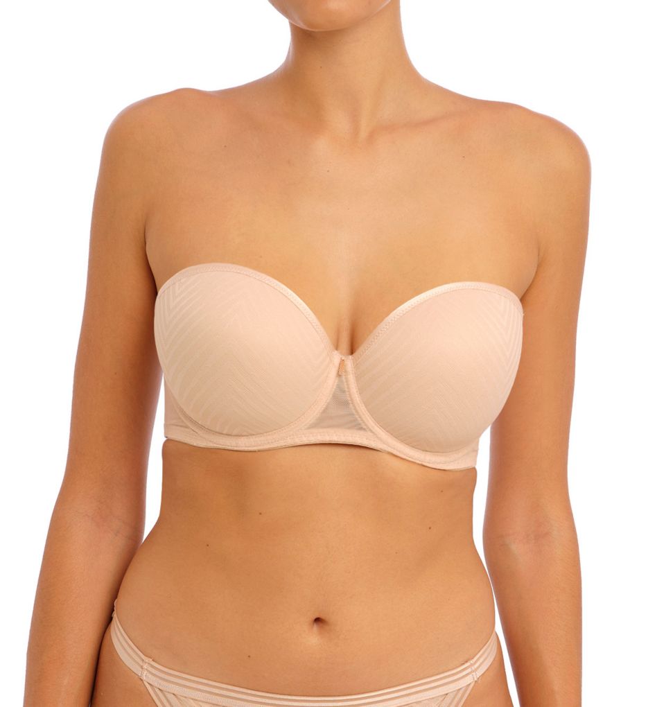 Freya Tailored Underwire Strapless Molded Bra, Natural Beige