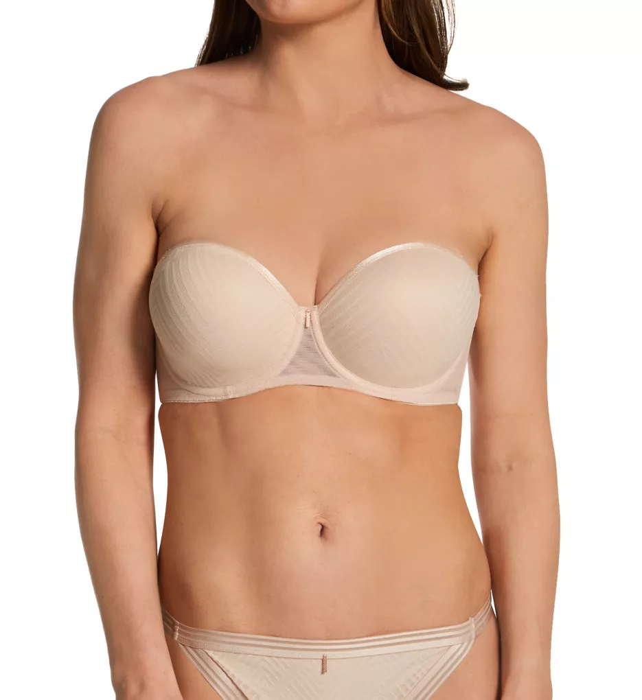 Freya Lingerie Deco Moulded Underwire Strapless Bra 4233 Nude 30E 
