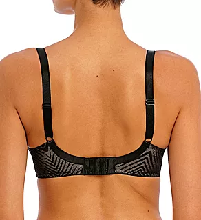 Tailored Underwire High Apex Plunge Bra Black 38H
