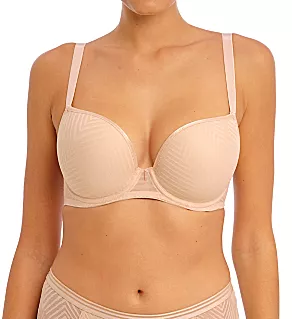 Tailored Underwire Moulded Plunge T-Shirt Bra Natural Beige 28D