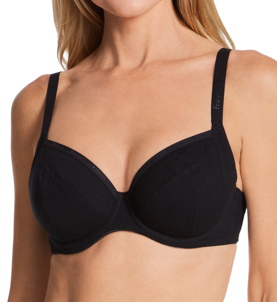 Buy Freya Women's Fancies Underwire Plunge Bra, Black, 28DD at