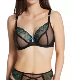 Show Off Underwire Plunge Bra Black 28H