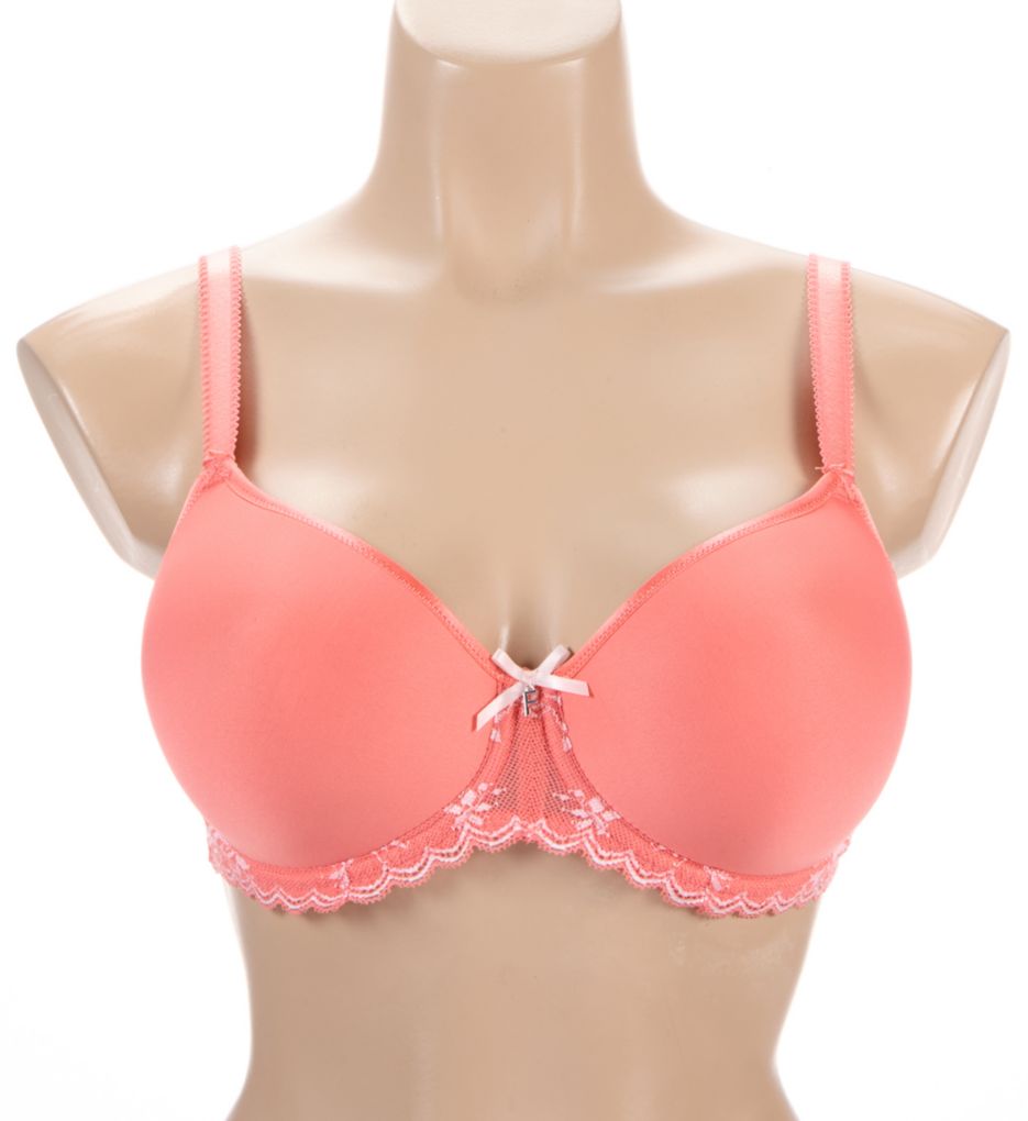 Freya Offbeat Decadence Underwire Molded Bra Sunset Coral 38G  - Image 1