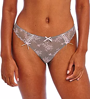 Offbeat Decadence Brazilian Panty Grey Pink L