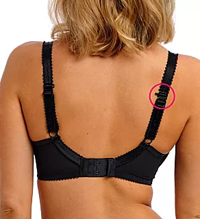 Fascinate Underwire Molded Plunge T-Shirt Bra Black 28E
