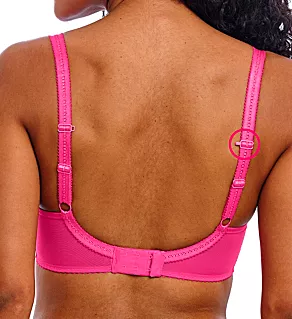 Fascinate Underwire Molded Plunge T-Shirt Bra Hot Pink 36DD