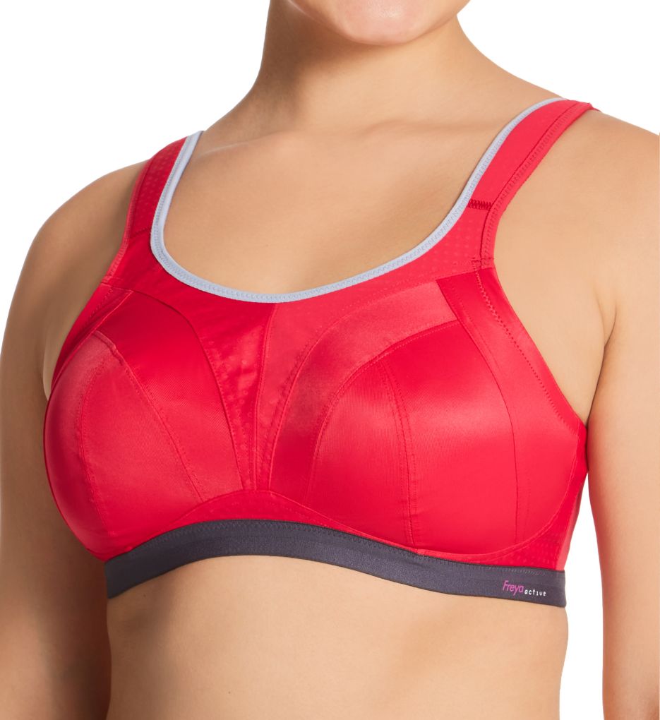 Active Dynamic Wirefree Hi-Impact Sports Bra Hot Crimson 40G