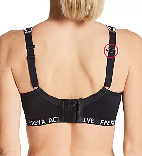 Active Dynamic Wirefree Hi-Impact Sports Bra Pure Leopard Black 28D
