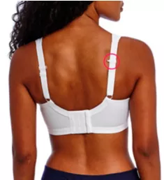 Active Dynamic Wirefree Hi-Impact Sports Bra White 28D