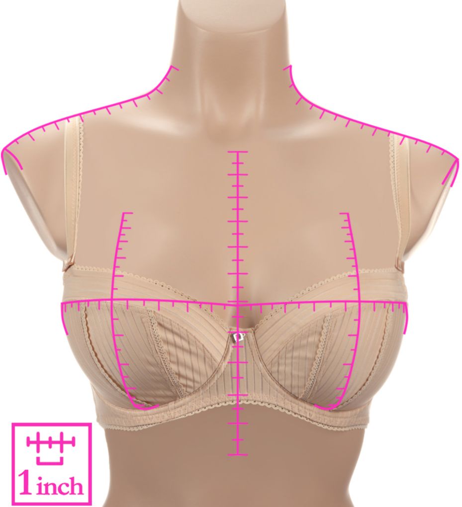 Mode Underwire Padded Half Cup Bra-ns7