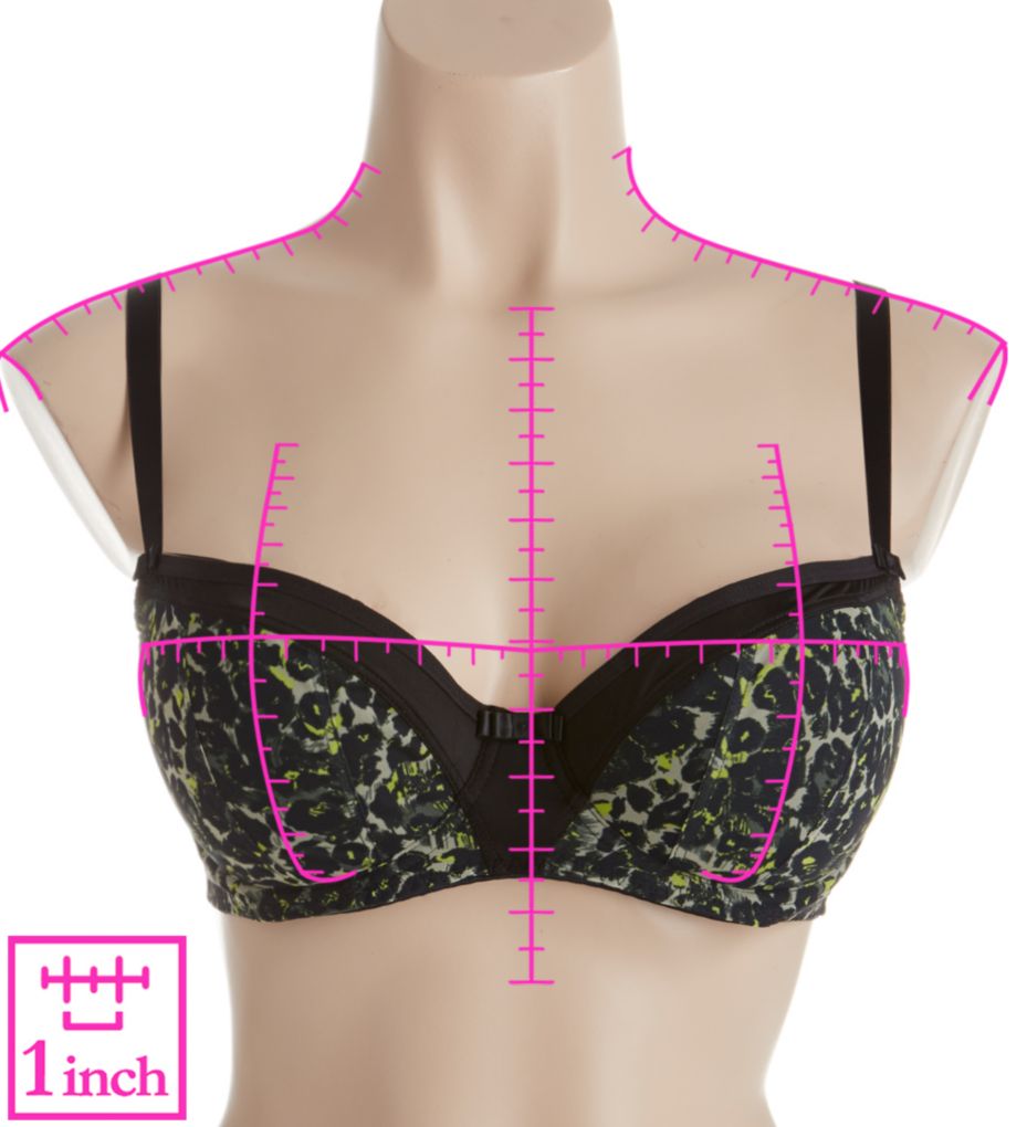 Pin Up Underwire Padded Half Cup Bra-ns7