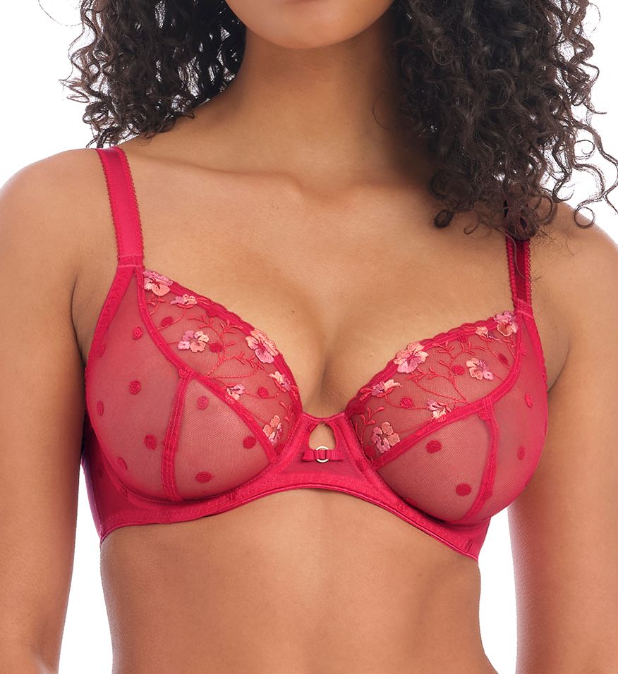 Freya Women's Wildside Underwire Molded Plunge T-Shirt Bra, Animal