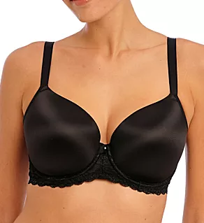 Offbeat Underwire Plunge Moulded Bra Black 28E