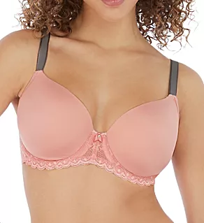 Offbeat Underwire Plunge Moulded Bra Rosehip 28GG