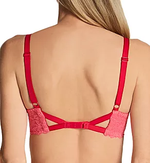 Offbeat Underwire Plunge Bra Pink 30D
