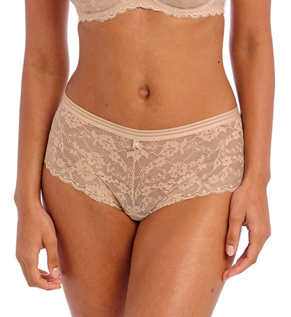 Freya Women's Offbeat Lace Short Panty in Pink | Size XL | HerRoom.com