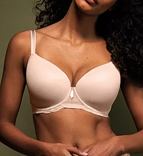 Expression Underwire Demi Plunge Moulded Bra Natural Beige 28GG
