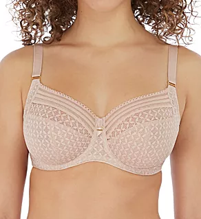 Viva Underwire Side Support Bra Lace Natural Beige 30D