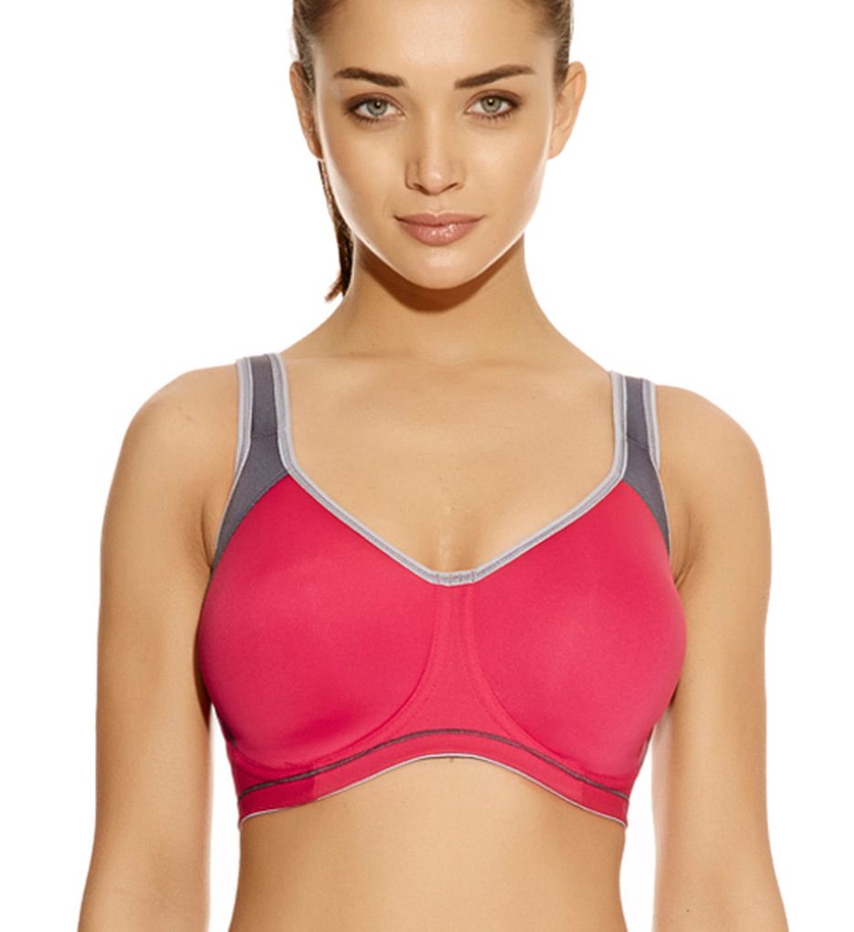 28DDD (US) Freya Sonic Underwire Molded Spacer Sports Bra AA4892 with J  Hook 