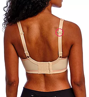 Sonic Underwire Molded Spacer Sports Bra Nude 34C