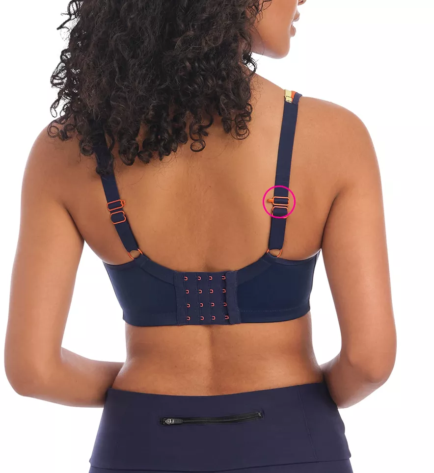 Sonic Underwire Molded Spacer Sports Bra Navy Spice 28GG