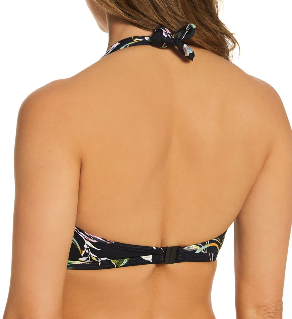 Freya BLACK Coco Wave Underwire Banded Halter Bikini Swim Top, US