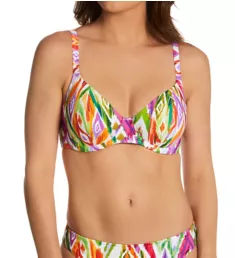 Tusan Beach Underwire Plunge Bikini Swim Top Multi 28D