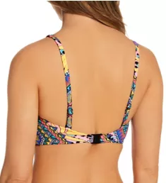 Cala Fiesta Underwire Bralette Bikini Swim Top Multi 30DD