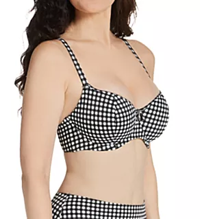 Check In Sweetheart Bikini Underwire Swim Top Monochrome 42FF