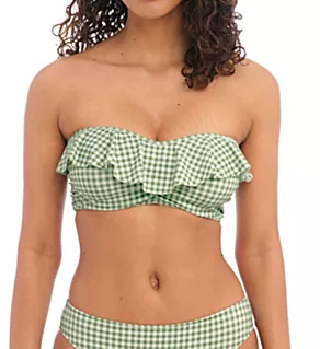 Check In Bandeau Bikini Underwire Swim Top Khaki 30D